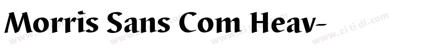 Morris Sans Com Heav字体转换